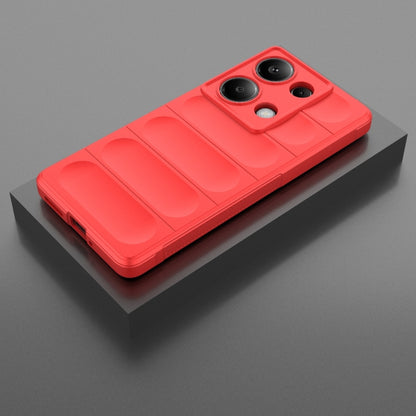 For Xiaomi Redmi Note 13 Pro 4G Global Magic Shield TPU + Flannel Phone Case(Red) - Note 13 Pro Cases by buy2fix | Online Shopping UK | buy2fix