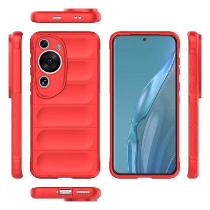 For Huawei P60 Art Magic Shield TPU + Flannel Phone Case(Dark Blue) - Huawei Cases by buy2fix | Online Shopping UK | buy2fix