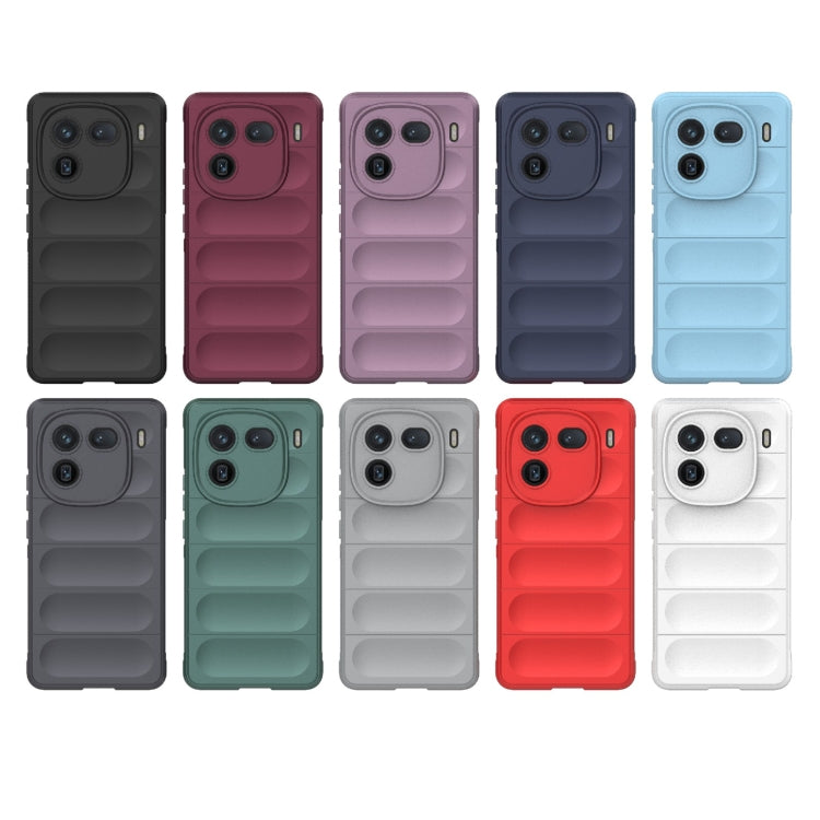 For vivo iQOO 12 5G Magic Shield TPU + Flannel Phone Case(Dark Green) - iQOO 12 Cases by buy2fix | Online Shopping UK | buy2fix