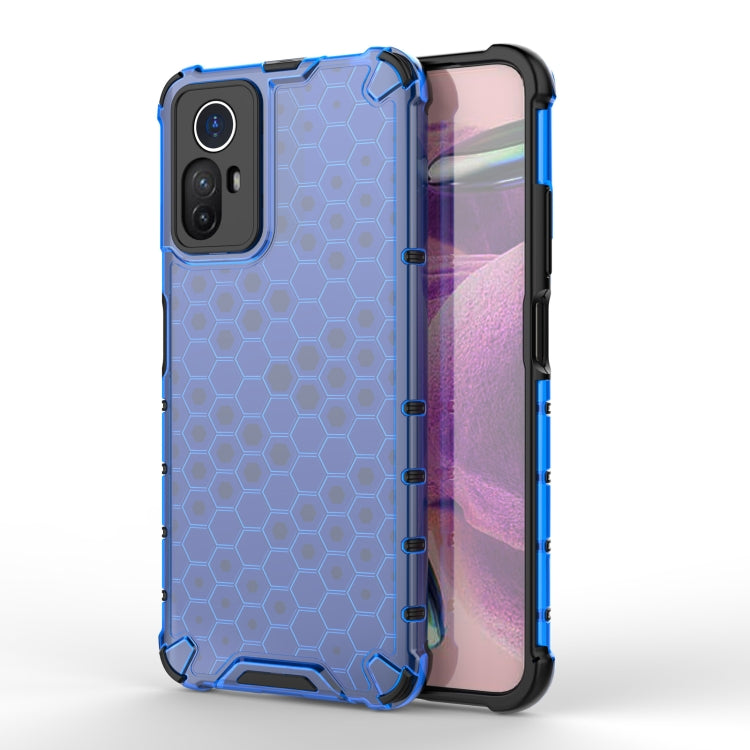 For Xiaomi Note 12S 4G Global Shockproof Honeycomb PC + TPU Phone Case(Blue) - Xiaomi Cases by buy2fix | Online Shopping UK | buy2fix