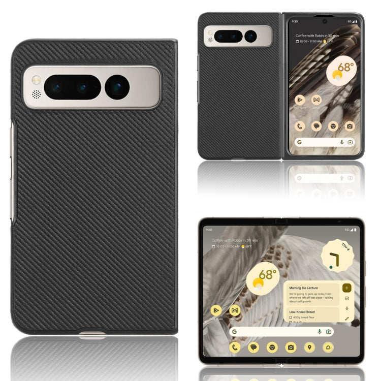 For Google Pixel Fold PU Leather PC Phone Case(Black) - Google Cases by buy2fix | Online Shopping UK | buy2fix