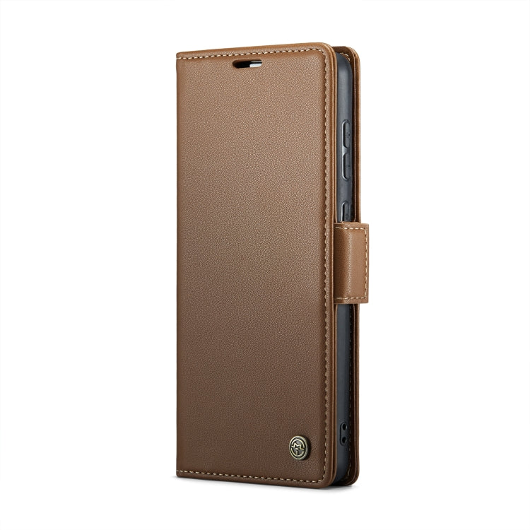 For Samsung Galaxy S20 Ultra CaseMe 023 Butterfly Buckle Litchi Texture RFID Anti-theft Leather Phone Case(Brown) - Galaxy Phone Cases by CaseMe | Online Shopping UK | buy2fix