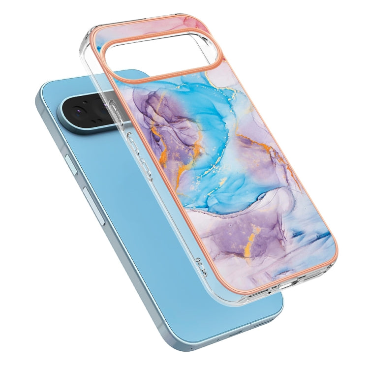 For Google Pixel 9 / 9 Pro Electroplating IMD TPU Phone Case(Blue Marble) - Google Cases by buy2fix | Online Shopping UK | buy2fix