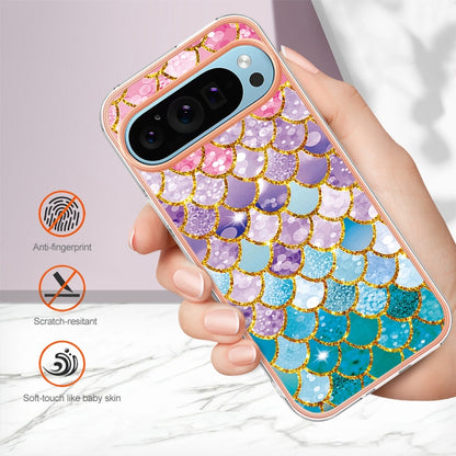 For Google Pixel 9 Pro XL Electroplating IMD TPU Phone Case(Colorful Scales) - Google Cases by buy2fix | Online Shopping UK | buy2fix