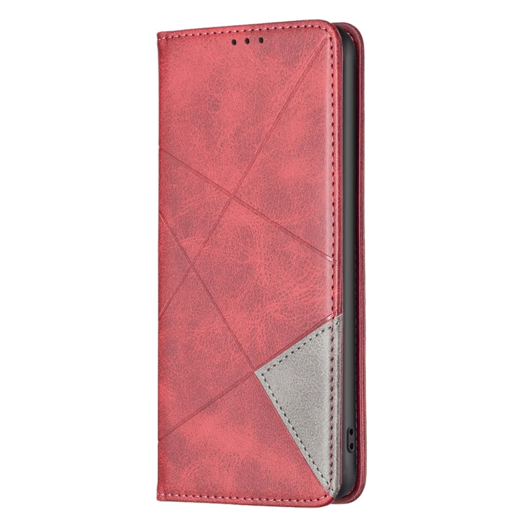 For Xiaomi Civi 3 5G Rhombus Texture Magnetic Leather Phone Case(Red) - Xiaomi Cases by buy2fix | Online Shopping UK | buy2fix