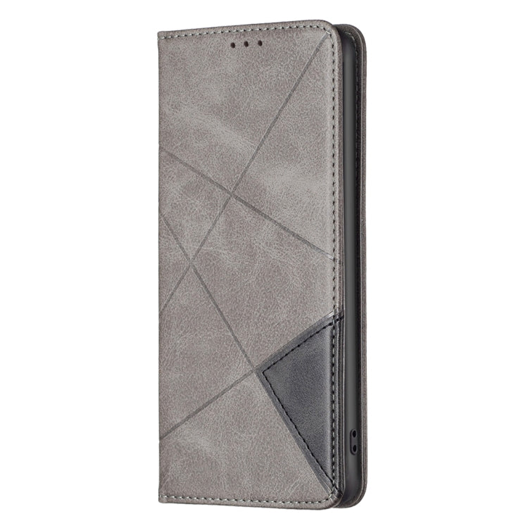 For Xiaomi Civi 3 5G Rhombus Texture Magnetic Leather Phone Case(Grey) - Xiaomi Cases by buy2fix | Online Shopping UK | buy2fix