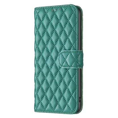 For Google Pixel 9 Pro Diamond Lattice Wallet Leather Flip Phone Case(Green) - Google Cases by buy2fix | Online Shopping UK | buy2fix