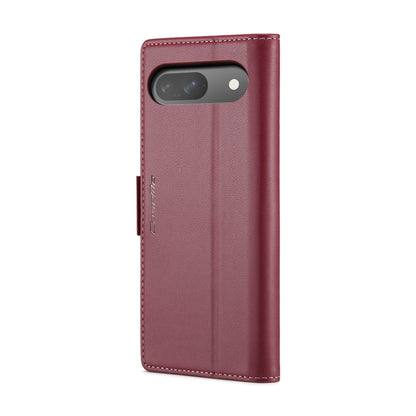 For Google Pixel 9 / 9 Pro CaseMe 023 Butterfly Buckle Litchi Texture RFID Anti-theft Leather Phone Case(Wine Red) - Google Cases by CaseMe | Online Shopping UK | buy2fix