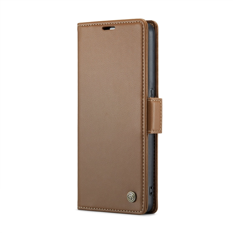 For OPPO F21 Pro 5G Globa/Reno8 Z Global CaseMe 023 Butterfly Buckle Litchi Texture RFID Anti-theft Leather Phone Case(Brown) - OPPO Cases by CaseMe | Online Shopping UK | buy2fix