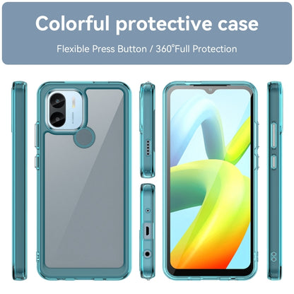 For Xiaomi Redmi A2+ Colorful Series Acrylic Hybrid TPU Phone Case(Transparent Blue) - Xiaomi Cases by buy2fix | Online Shopping UK | buy2fix