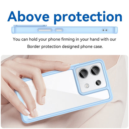 For Xiaomi Redmi Note 13 Pro 5G Colorful Series Acrylic Hybrid TPU Phone Case(Blue) - Note 13 Pro Cases by buy2fix | Online Shopping UK | buy2fix