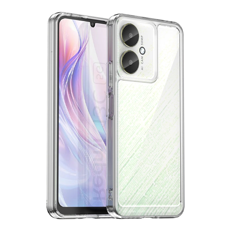 For Xiaomi Redmi 13C 5G Colorful Series Acrylic Hybrid TPU Phone Case(Transparent) - 13C Cases by buy2fix | Online Shopping UK | buy2fix