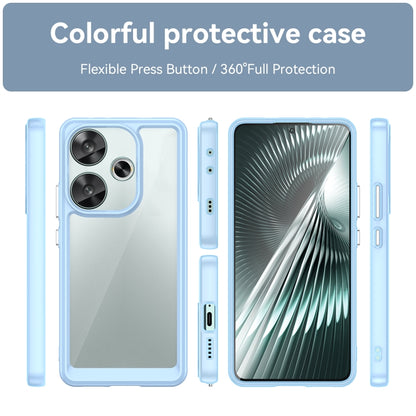 For Xiaomi Redmi Turbo 3 Colorful Series Acrylic Hybrid TPU Phone Case(Blue) - Xiaomi Cases by buy2fix | Online Shopping UK | buy2fix