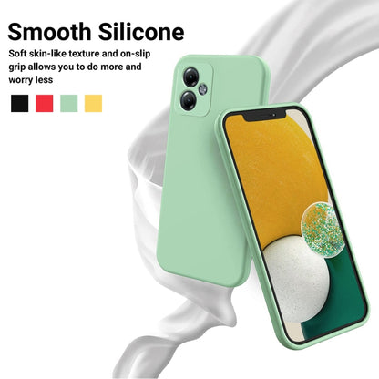 For Motorola Moto G14 Pure Color Liquid Silicone Shockproof Phone Case(Green) - Motorola Cases by buy2fix | Online Shopping UK | buy2fix