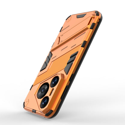 For Huawei Pura 70 Punk Armor 2 in 1 PC + TPU Phone Case with Holder(Orange) - Huawei Cases by buy2fix | Online Shopping UK | buy2fix