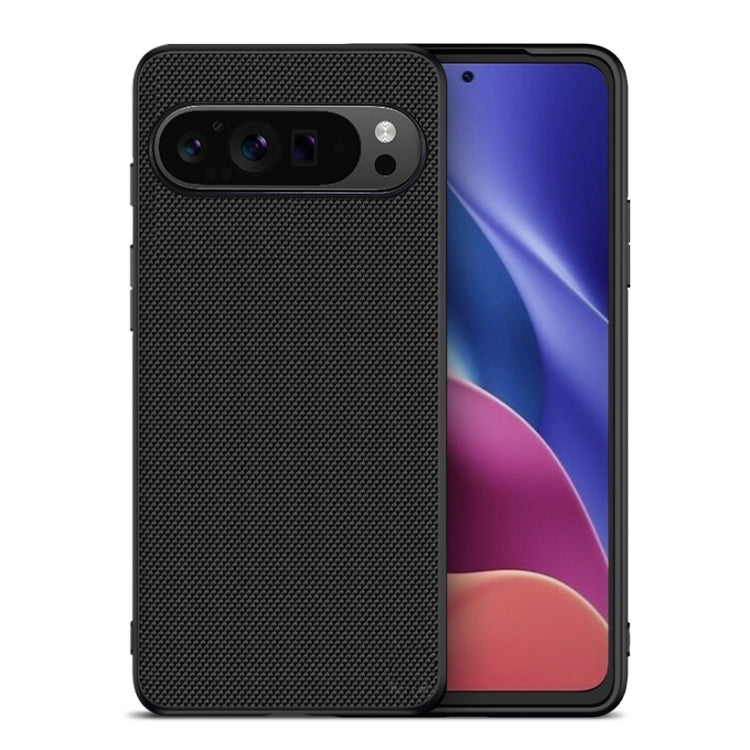 For Google Pixel 9 Nylon Cloth Texture Shockproof PC+TPU Phone Case(Black) - Google Cases by buy2fix | Online Shopping UK | buy2fix