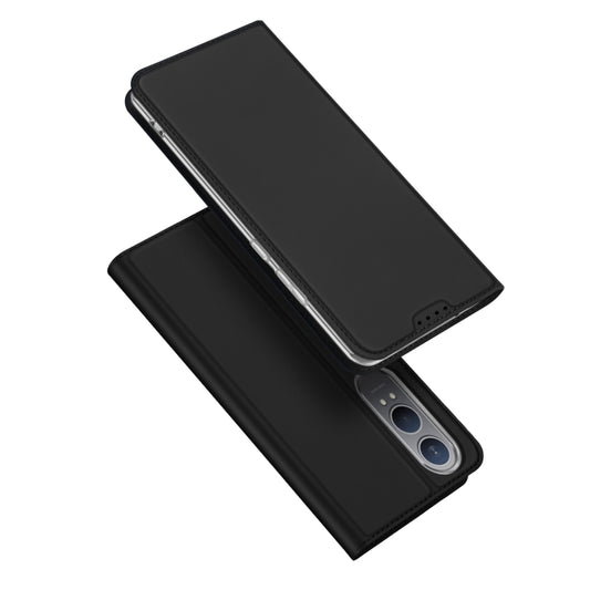 For OnePlus Nord CE4 Lite / OPPO K12x DUX DUCIS Skin Pro Series Horizontal Flip Phone Leather Case(Black) - OnePlus Cases by DUX DUCIS | Online Shopping UK | buy2fix