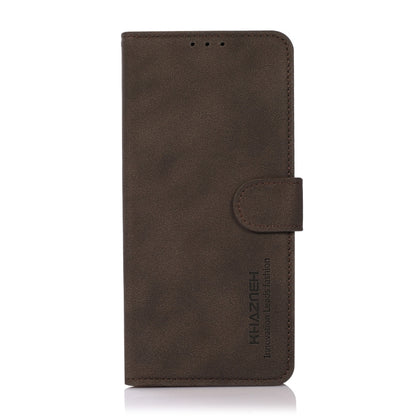 For iPhone 16 Pro Max KHAZNEH Matte Texture Leather Phone Case(Brown) - iPhone 16 Pro Max Cases by buy2fix | Online Shopping UK | buy2fix