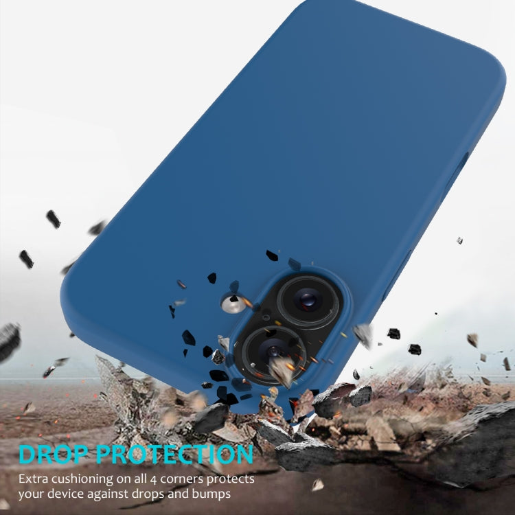 For iPhone 16 Plus Solid Color Silicone Phone Case(Cobalt Blue) - More iPhone Cases by buy2fix | Online Shopping UK | buy2fix