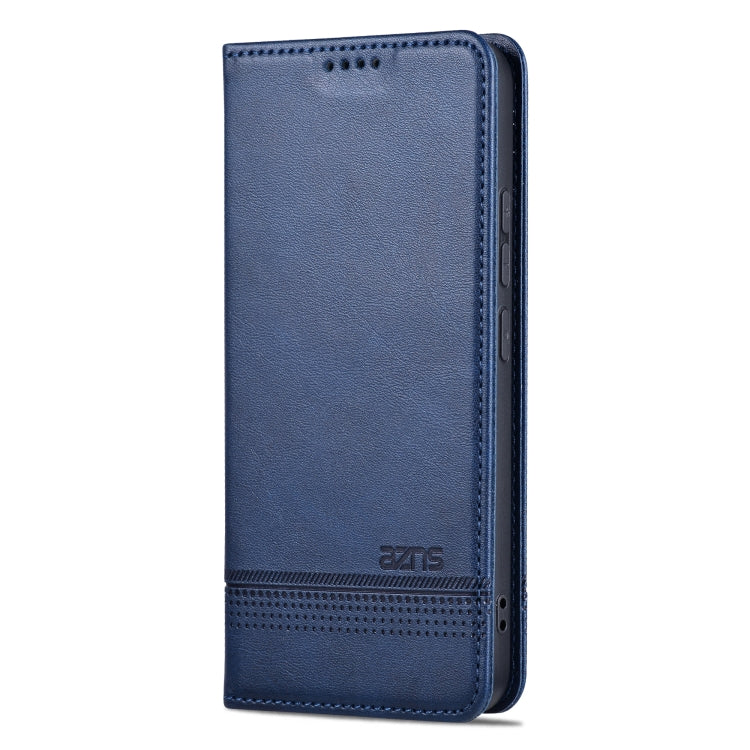 For Xiaomi 14 AZNS Magnetic Calf Texture Flip Leather Phone Case(Dark Blue) - 14 Cases by AZNS | Online Shopping UK | buy2fix
