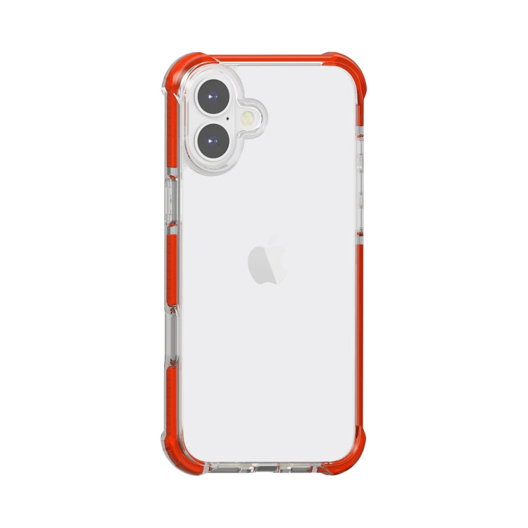 For iPhone 16 Plus Four-corner Shockproof TPU + Acrylic Phone Case(Red) - iPhone 16 Plus Cases by buy2fix | Online Shopping UK | buy2fix