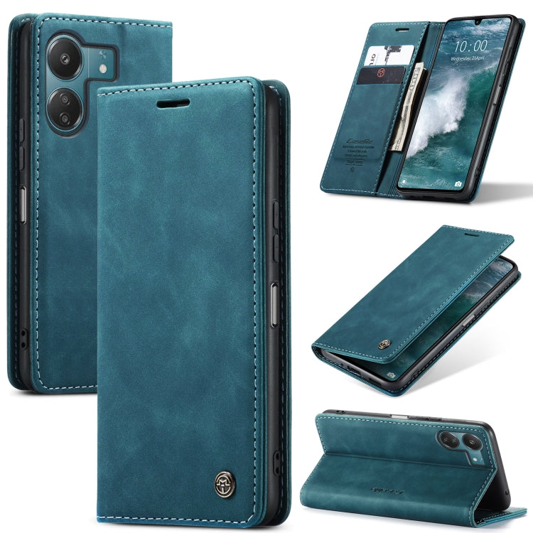 For Xiaomi Redmi 13C 4G Global / 13C 5G CaseMe 013 Multifunctional Horizontal Flip Leather Phone Case(Blue) - Xiaomi Cases by CaseMe | Online Shopping UK | buy2fix