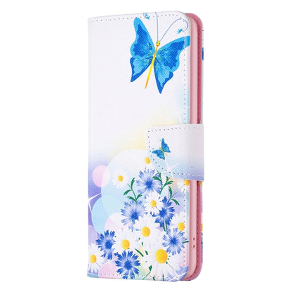 For iPhone 16 Plus Colored Drawing Pattern Leather Phone Case(Butterfly Love) - iPhone 16 Plus Cases by buy2fix | Online Shopping UK | buy2fix