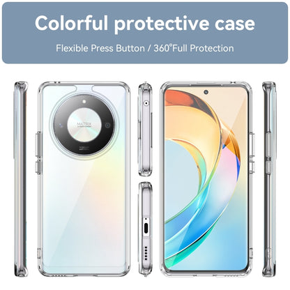 For Honor Magic6 Lite 5G Colorful Series Acrylic Hybrid TPU Phone Case(Transparent) - Honor Cases by buy2fix | Online Shopping UK | buy2fix