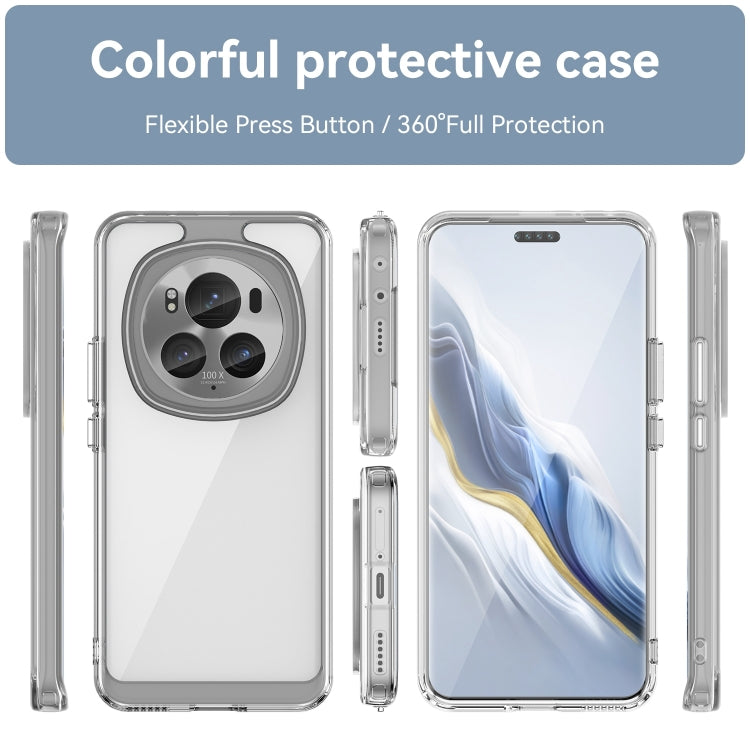 For Honor Magic6 Pro 5G Colorful Series Acrylic Hybrid TPU Phone Case(Transparent) - Honor Cases by buy2fix | Online Shopping UK | buy2fix