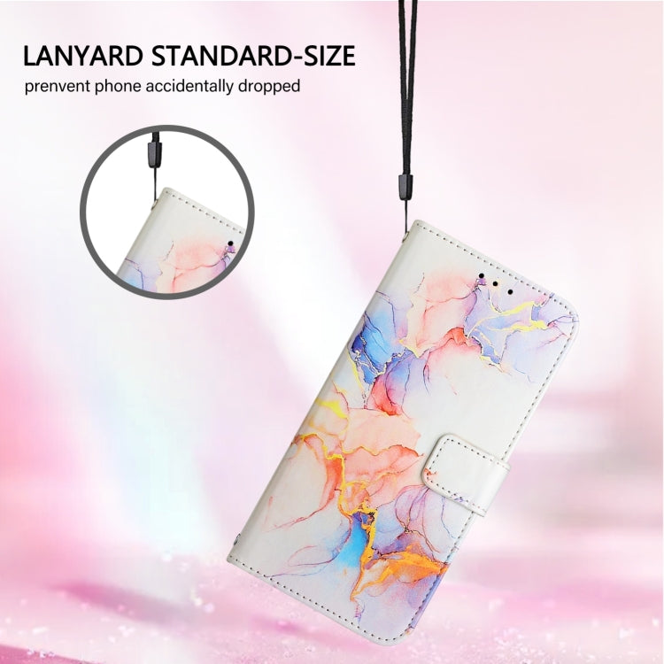 For iPhone 16 Pro PT003 Marble Pattern Flip Leather Phone Case(Galaxy Marble White LS004) - iPhone 16 Pro Cases by buy2fix | Online Shopping UK | buy2fix