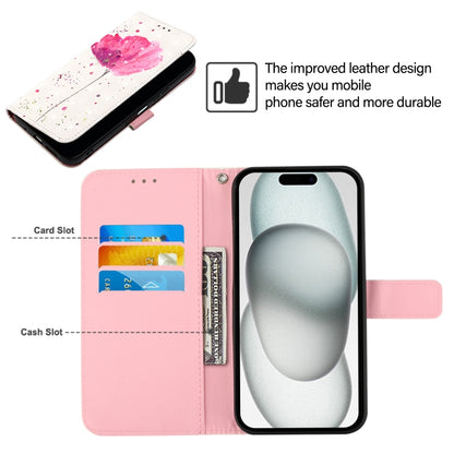 For iPhone SE 2024 3D Painting Horizontal Flip Leather Phone Case(Flower) - More iPhone Cases by buy2fix | Online Shopping UK | buy2fix