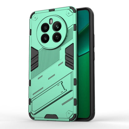 For Realme 12+ 5G Global Punk Armor 2 in 1 PC + TPU Phone Case with Holder(Green) - Realme Cases by buy2fix | Online Shopping UK | buy2fix