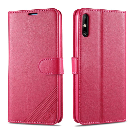 For Huawei Enjoy 10e AZNS Sheepskin Texture Horizontal Flip Leather Case with Holder & Card Slots & Wallet(Red) - Huawei Cases by AZNS | Online Shopping UK | buy2fix