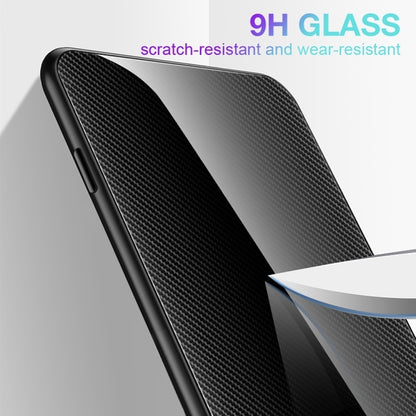 For iPhone 16 Plus Texture Gradient Glass TPU Phone Case(Black) - iPhone 16 Plus Cases by buy2fix | Online Shopping UK | buy2fix