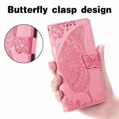 For Ulefone Note 16 Pro Butterfly Love Flower Embossed Leather Phone Case(Pink) - Ulefone Cases by buy2fix | Online Shopping UK | buy2fix