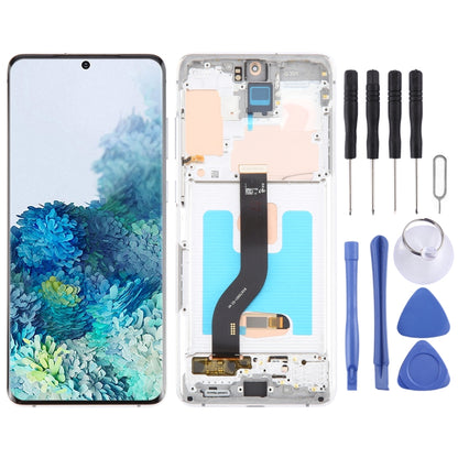 For Samsung Galaxy S20+ 4G/5G SM-G985/986 6.67 inch OLED LCD Screen Digitizer Full Assembly with Frame (Silver) - Galaxy S Series Parts by buy2fix | Online Shopping UK | buy2fix