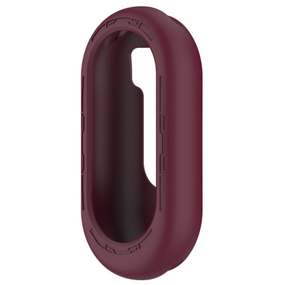 For Xiaomi Mi Band 8 Pure Color Silicone Watch Protective Case(Wine Red) - Watch Cases by buy2fix | Online Shopping UK | buy2fix