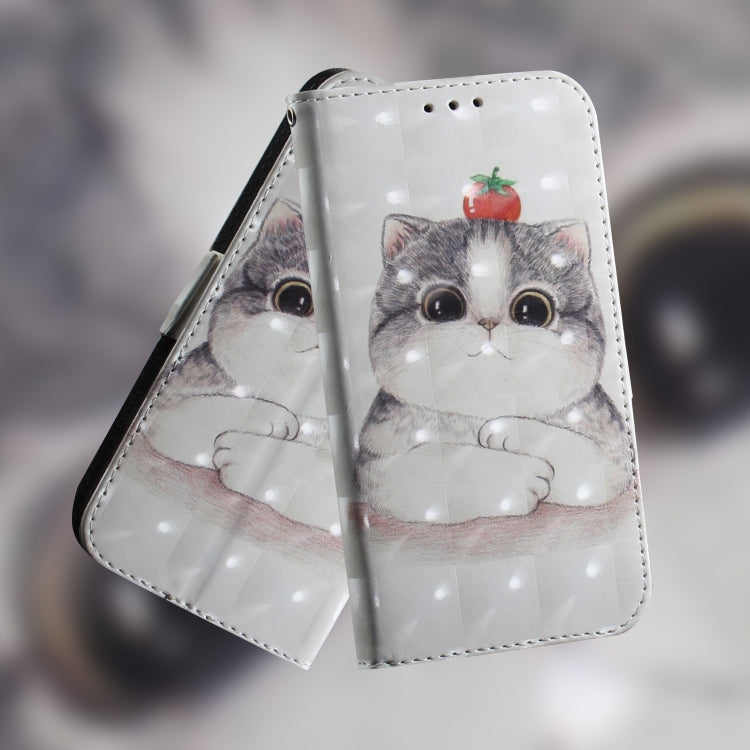 For Motorola Moto G Play 4G 2024 3D Colored Horizontal Flip Leather Phone Case(Cute Cat) - Motorola Cases by buy2fix | Online Shopping UK | buy2fix