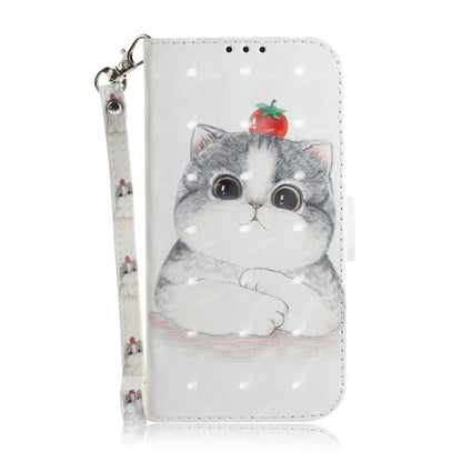 For Motorola Moto G Play 4G 2024 3D Colored Horizontal Flip Leather Phone Case(Cute Cat) - Motorola Cases by buy2fix | Online Shopping UK | buy2fix