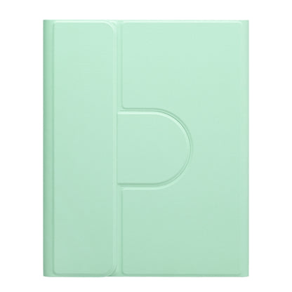 For iPad Air 2022 / iPad Pro 11 2021 Square Button 360 Degree Rotatable Bluetooth Keyboard Leather Case(Mint Green) - Universal by buy2fix | Online Shopping UK | buy2fix