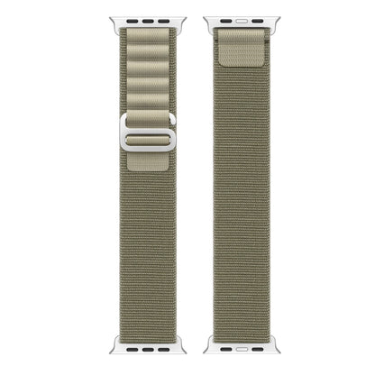 For Apple Watch SE 2022 40mm DUX DUCIS GS Series Nylon Loop Watch Band(Olive) - Watch Bands by DUX DUCIS | Online Shopping UK | buy2fix