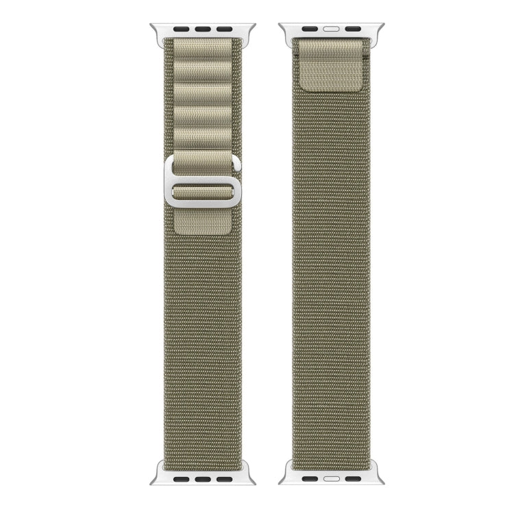 For Apple Watch Series 3 38mm DUX DUCIS GS Series Nylon Loop Watch Band(Olive) - Watch Bands by DUX DUCIS | Online Shopping UK | buy2fix