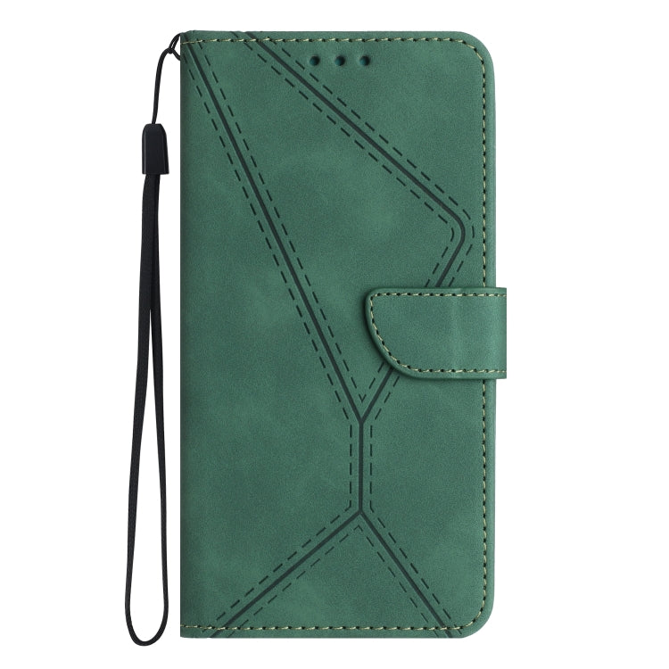 For Samsung Galaxy Xcover 7 5G Stitching Embossed Leather Phone Case(Green) - Galaxy Phone Cases by buy2fix | Online Shopping UK | buy2fix