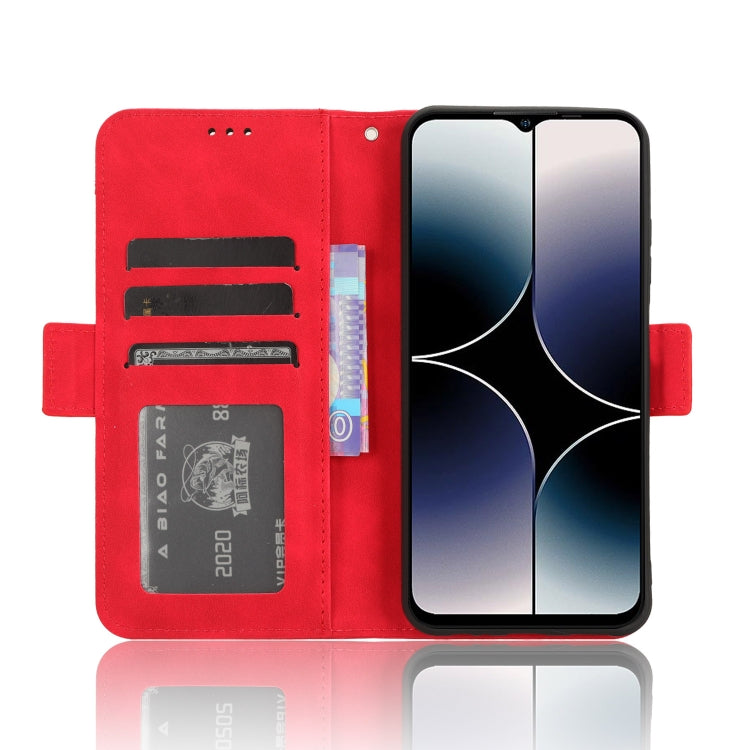 For Ulefone Note 16 Pro Skin Feel Calf Texture Card Slots Leather Phone Case(Red) - Ulefone Cases by buy2fix | Online Shopping UK | buy2fix