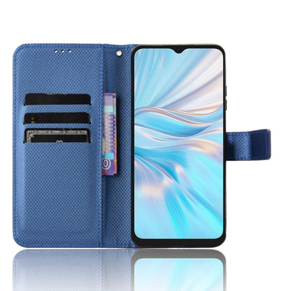 For Blackview Oscal C70 Diamond Texture Leather Phone Case(Blue) - More Brand by buy2fix | Online Shopping UK | buy2fix