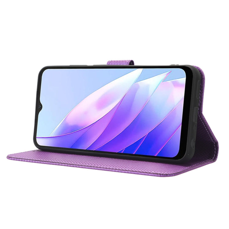 For Blackview A52 / A52 Pro Diamond Texture Leather Phone Case(Purple) - More Brand by buy2fix | Online Shopping UK | buy2fix