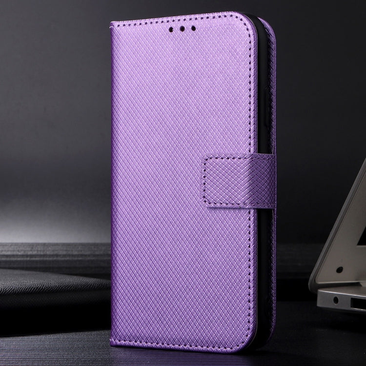 For Blackview A200 Pro Diamond Texture Leather Phone Case(Purple) - More Brand by buy2fix | Online Shopping UK | buy2fix