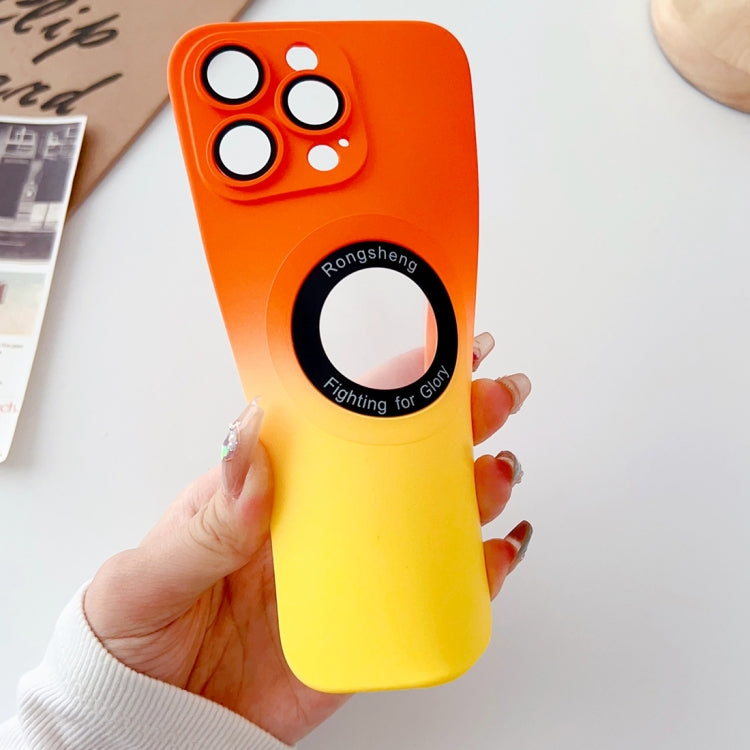 For iPhone 11 Pro Two-color Gradient MagSafe TPU Phone Case(Orange+Yellow) - iPhone 11 Pro Cases by buy2fix | Online Shopping UK | buy2fix