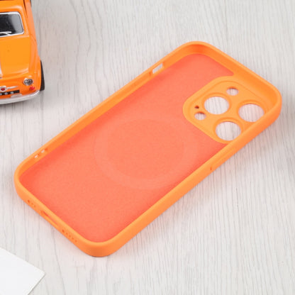 For iPhone 16 Plus Liquid Silicone Magsafe Phone Case(Orange) - iPhone 16 Plus Cases by buy2fix | Online Shopping UK | buy2fix