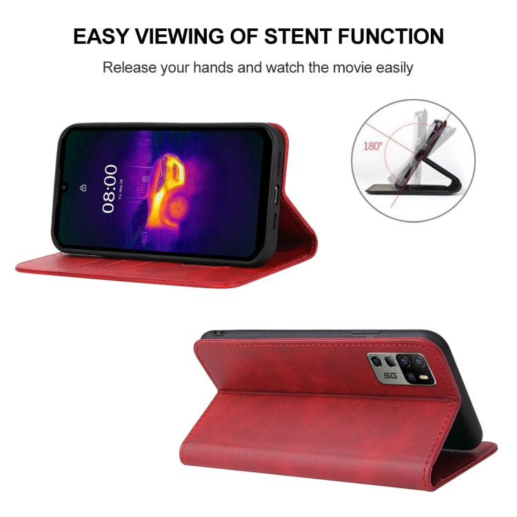 For Ulefone Armor 11T 5G / 11 5G Magnetic Closure Leather Phone Case(Red) - Ulefone Cases by buy2fix | Online Shopping UK | buy2fix